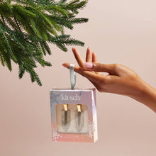 Load image into Gallery viewer, Holiday Gift of Glam Creaseless Clips | 2pc Set - Rhinestone