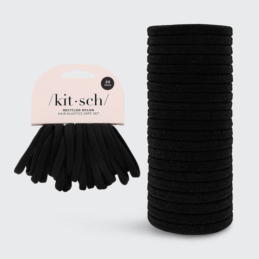Recycled Nylon Hair Elastics | 20-Pack