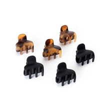 Load image into Gallery viewer, Mini Classic Claw Clips 6pc - Recycled Plastic - Black &amp; Tort
